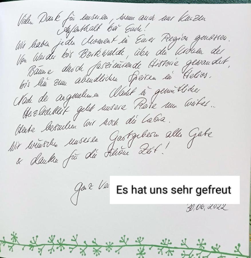 Ferienzimmer Waldzauber Borkwalde Eksteriør billede